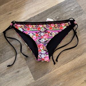 Freya Womens Texas Rose Italini Tie Side Bikini Brief, XL, Rebel Pink NWT